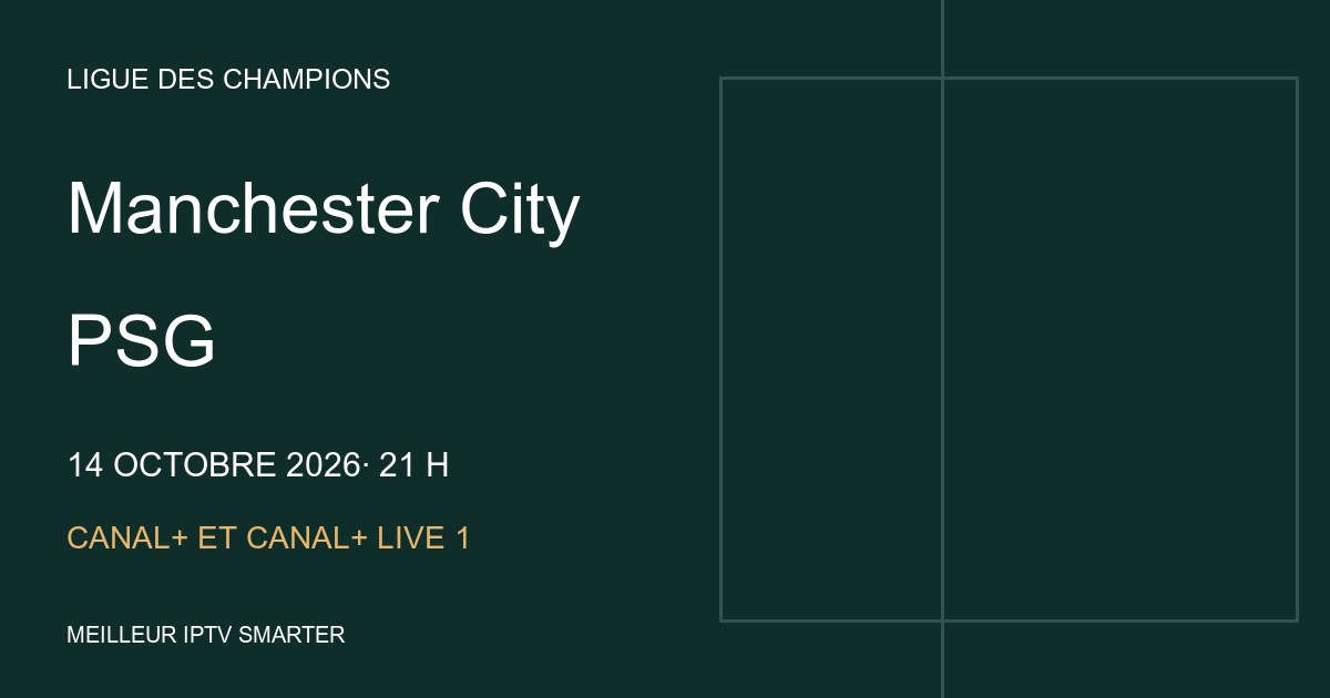 Illustration originale Manchester City – PSG, 14 octobre 2026