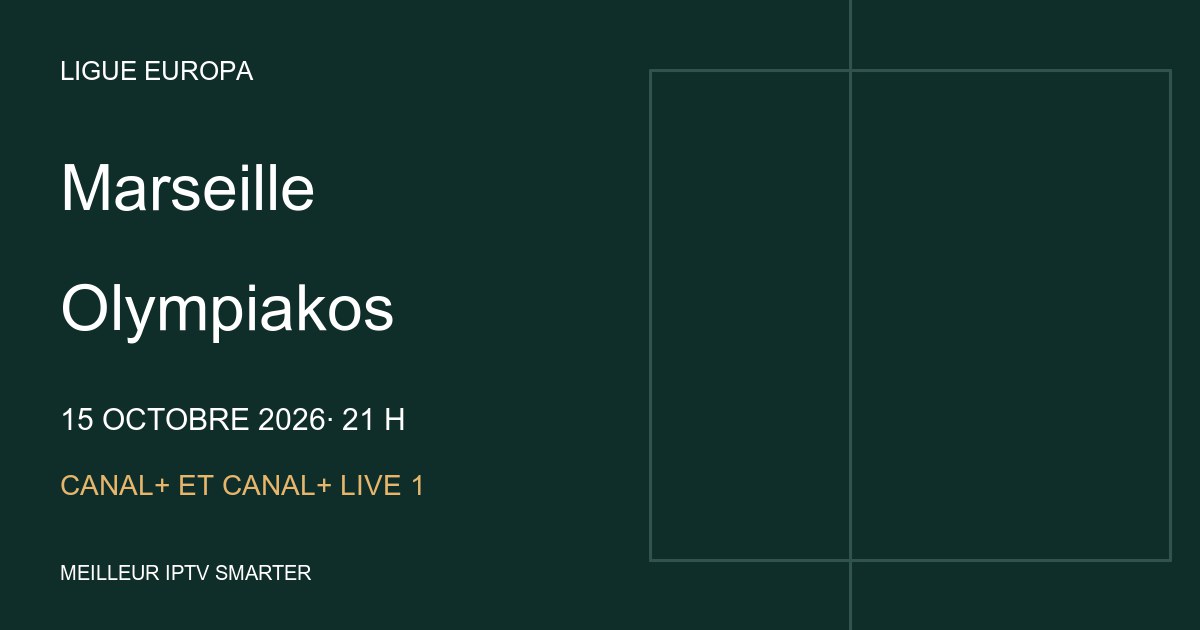 Illustration éditoriale Marseille – Olympiakos, Ligue Europa du 15 octobre 2026